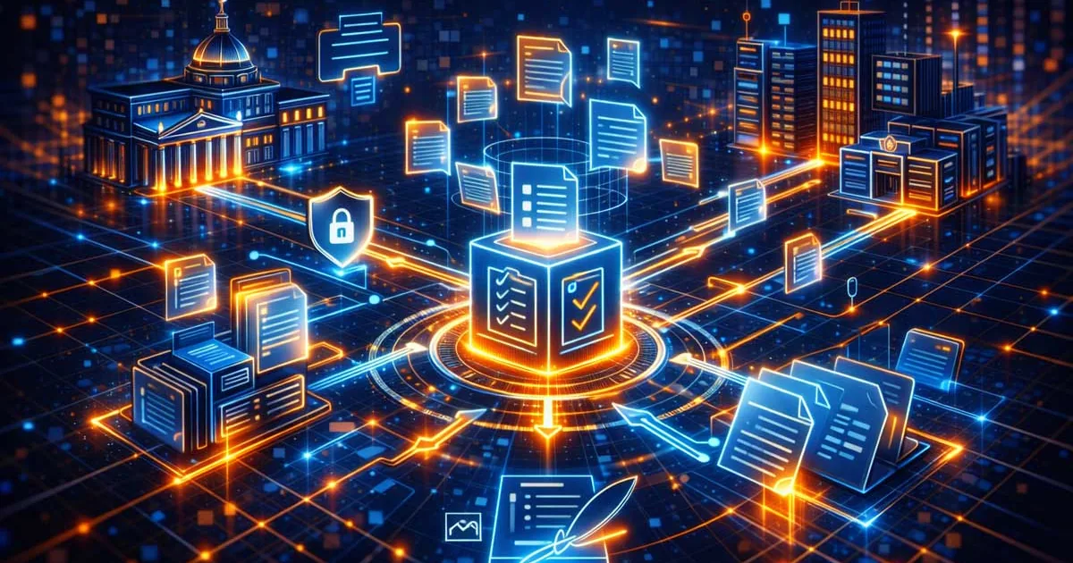 Interdepartmental Electronic Document Management: Regulated Interaction